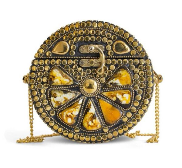 round-shaped handbag